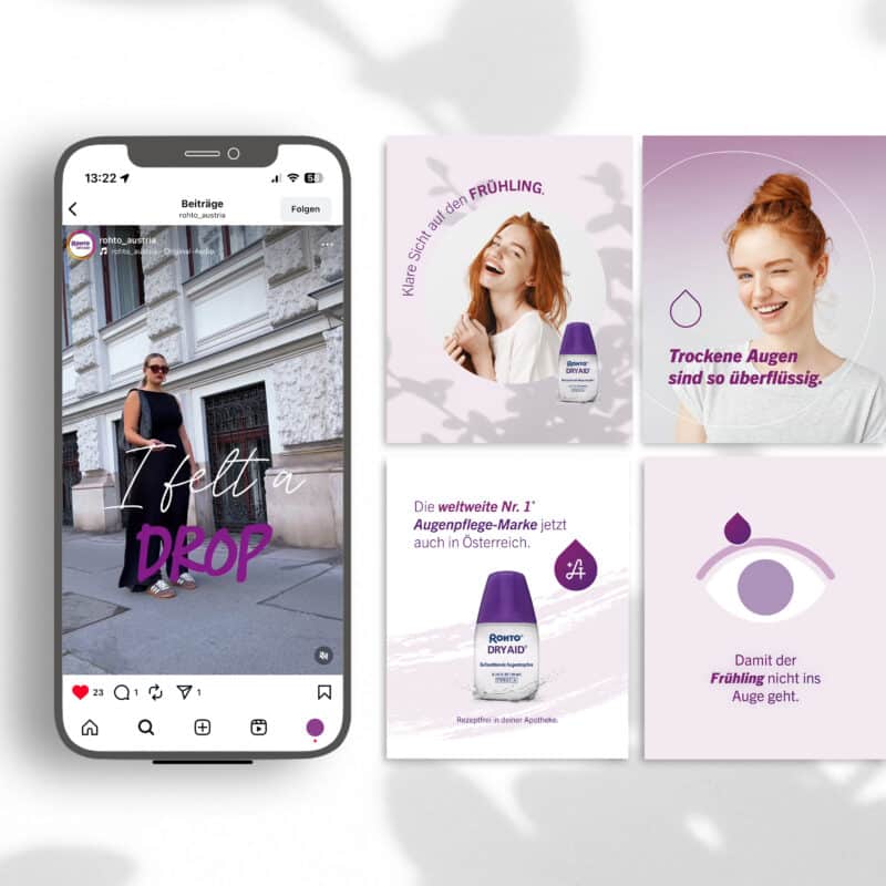 Rohto Dry Aid Social Media